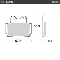 BRAKE PAD CERAMIC - 17220920