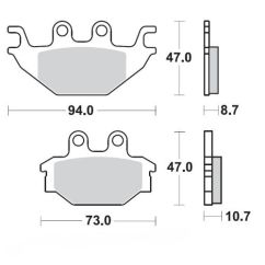 BRAKE PAD CERAMIC - 17220925