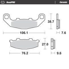 BRAKE PAD CERAMIC - 17220936