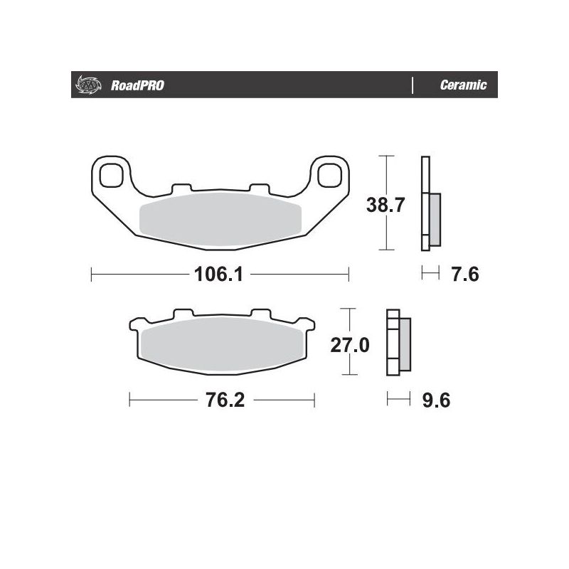 BRAKE PAD CERAMIC - 17220936