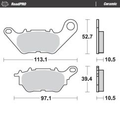 BRAKE PAD ROADPRO CERAMIC