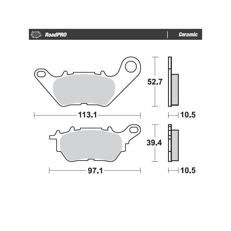 BRAKE PAD ROADPRO CERAMIC