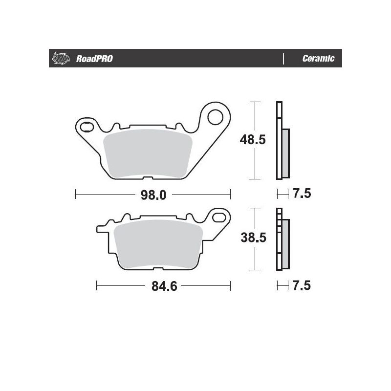BRAKE PAD ROADPRO CERAMIC - 17220954