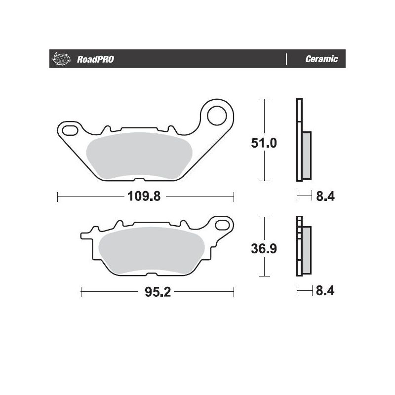BRAKE PAD ROADPRO CERAMIC - 17220955