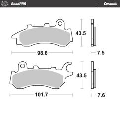 BRAKE PAD CERAMIC - 17220956