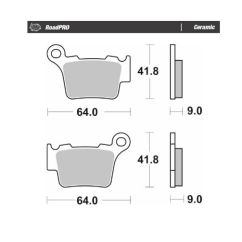 BRAKE PAD ROADPRO CERAMIC - 17220972