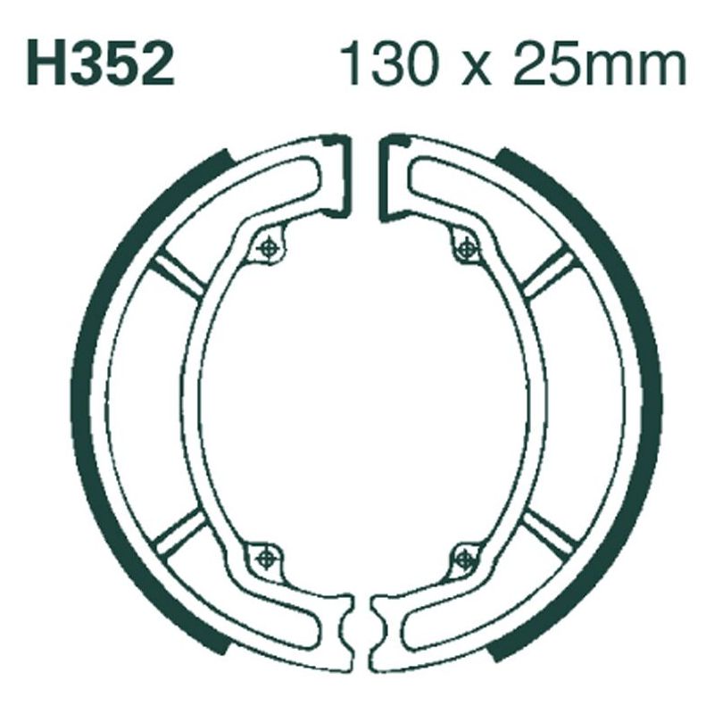 BRAKE SHOE PLAIN SERIES ORGANIC - 17230195