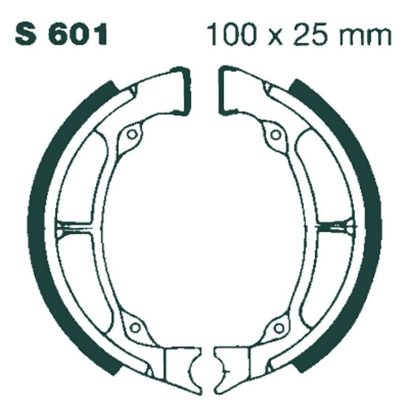 BRAKE SHOE PLAIN SERIES ORGANIC - 17230218