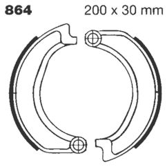 BRAKE SHOE PLAIN SERIES ORGANIC - 17230256