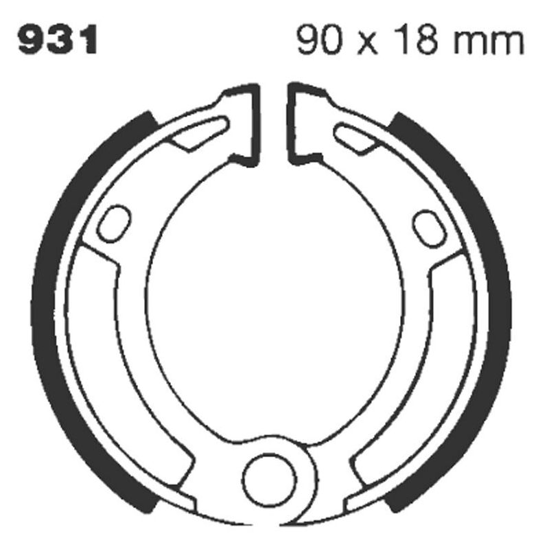 BRAKE SHOE PLAIN SERIES ORGANIC - 17230275