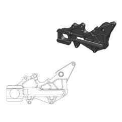 BRAKE CALIPER RELOCATION ADAPTER OVERSIZE 220MM BLACK - 17040498