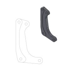 RELOCATION BRACKET BRAKE CALIPER SM RACING 320MM - 17420345