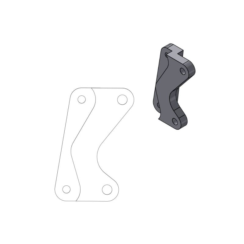 RELOCATION BRACKET BRAKE CALIPER SM STREET 320MM - 17420347