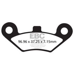 BRAKE PAD FA-R SERIES SINTERED METAL - 17212236
