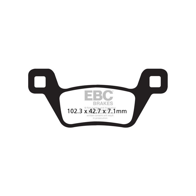BRAKE PAD FA-R SERIES SINTERED METAL - 17212241