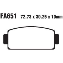 BRAKE PAD FA-R SERIES SINTERED METAL - 17212421