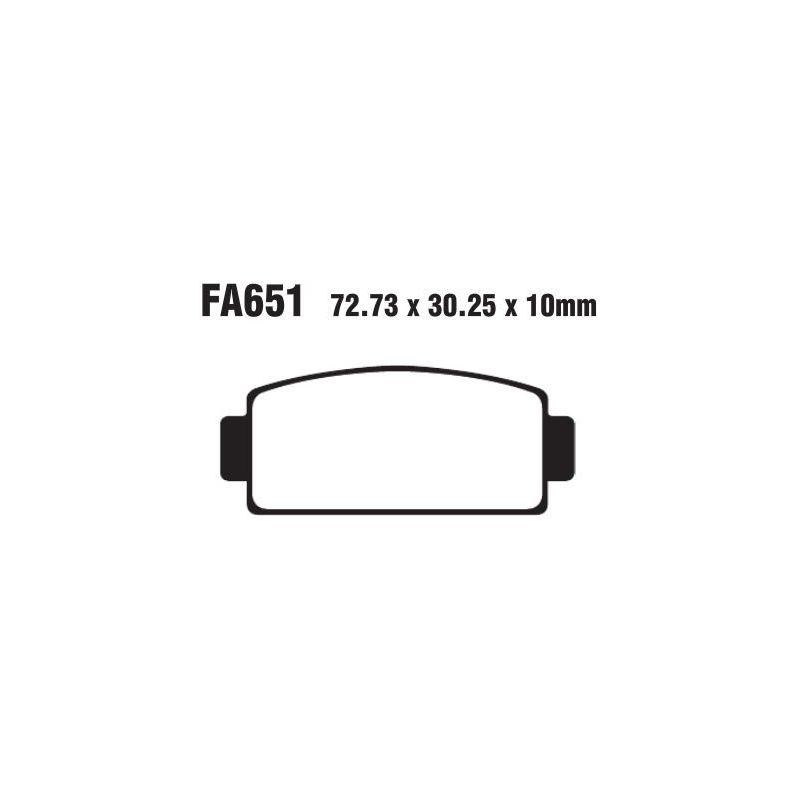 BRAKE PAD FA-R SERIES SINTERED METAL - 17212421