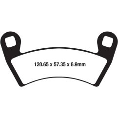 BRAKE PAD FA-R SERIES SINTERED METAL - 17212517