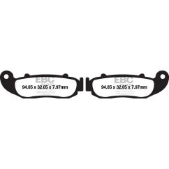 BRAKE PAD FA-R SERIES SINTERED METAL - 17212798