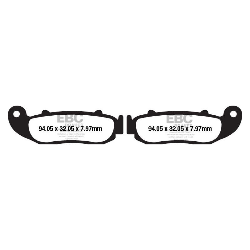 BRAKE PAD FA-R SERIES SINTERED METAL - 17212798