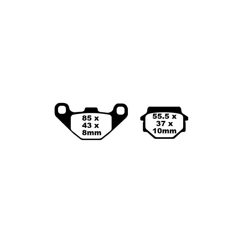 BRAKE PAD FA-HH SERIES SINTERED - 17210968