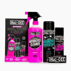 Kit d'entretien moto MUC-OFF Clean, Protect & Lube