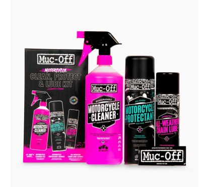 Kit d'entretien moto MUC-OFF Clean, Protect & Lube