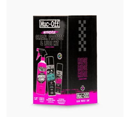 Kit d'entretien moto MUC-OFF Clean, Protect & Lube