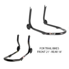 Kit VECTOR de béquilles avant et arrière pour moto Trail