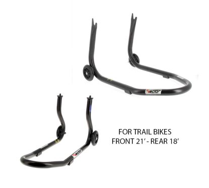 Kit VECTOR de béquilles avant et arrière pour moto Trail