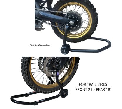 Kit VECTOR de béquilles avant et arrière pour moto Trail