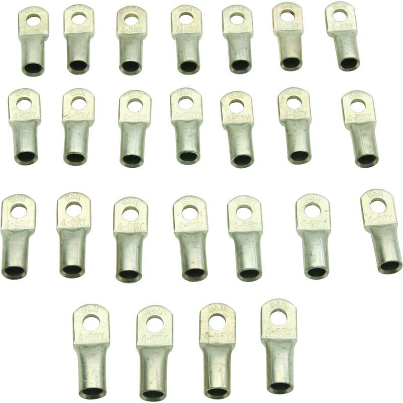 Cosses à sertir 1/4" ALL BALLS 4 AWG - lot de 25