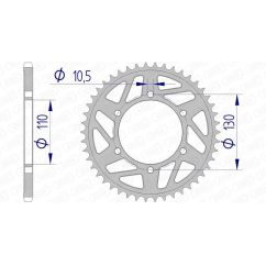 Couronne AFAM alu standard - 520