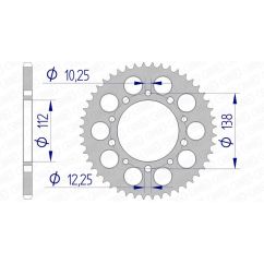 Couronne AFAM alu standard - 520