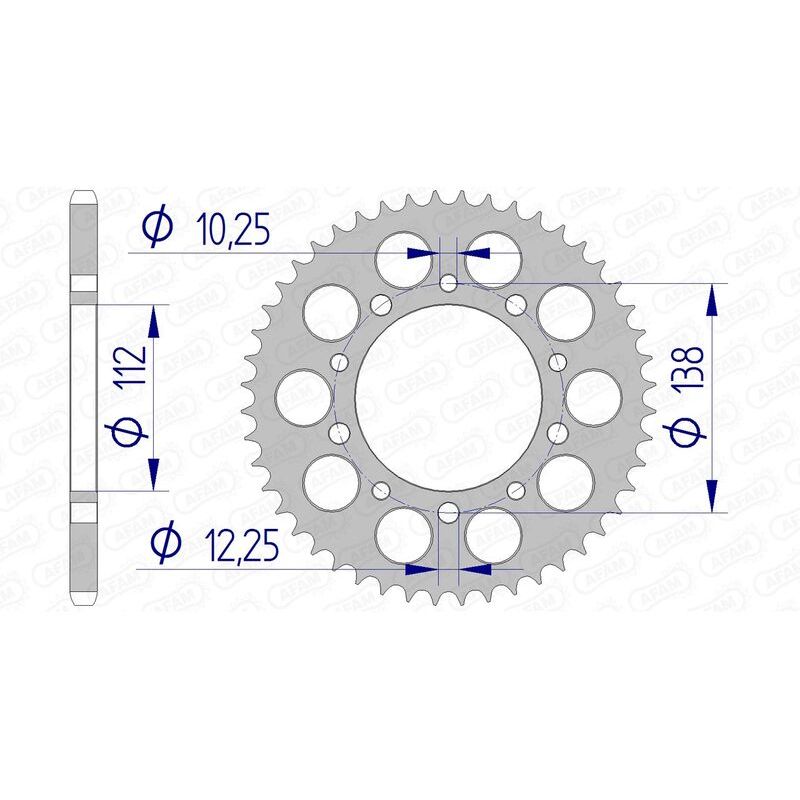 Couronne AFAM alu standard - 520
