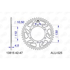 Couronne AFAM alu standard - 525