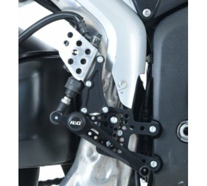 Commandes reculées multipositions R&G RACING noir Honda CBR600RR