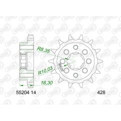 Pignon AFAM acier standard - 428