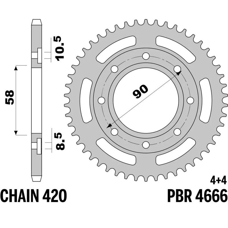 Couronne PBR acier standard - 420