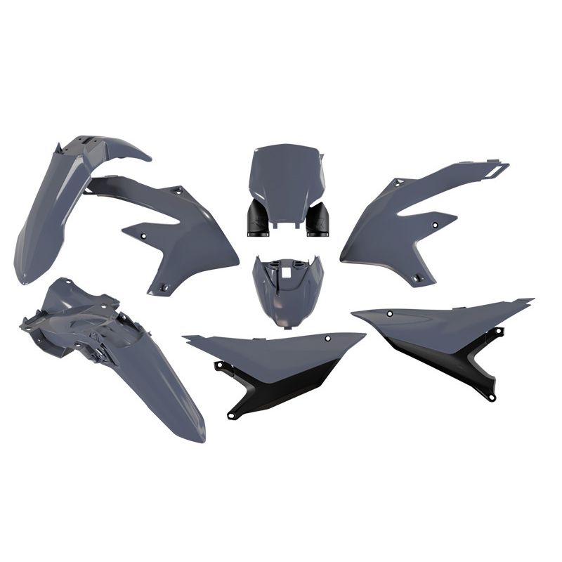 Kit plastique 6 pièces RACETECH - gris