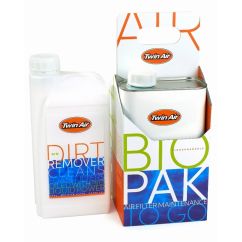 Pack entretien filtre à air TWIN AIR BioPak - huile et nettoyant - 4 x 1 L + 4 x 900 g