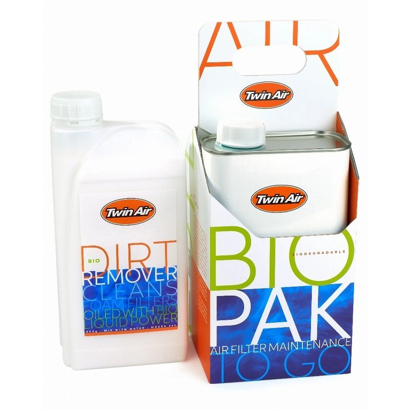 Pack entretien filtre à air TWIN AIR BioPak - huile et nettoyant - 4 x 1 L + 4 x 900 g