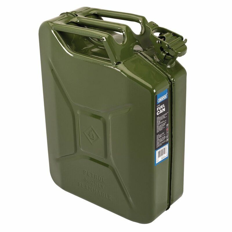 Bidon de carburant en acier DRAPER - noir 20L