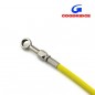 Durite Aviation 45cm JAUNE - Raccords INOX