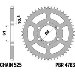 Couronne PBR acier standard - 525