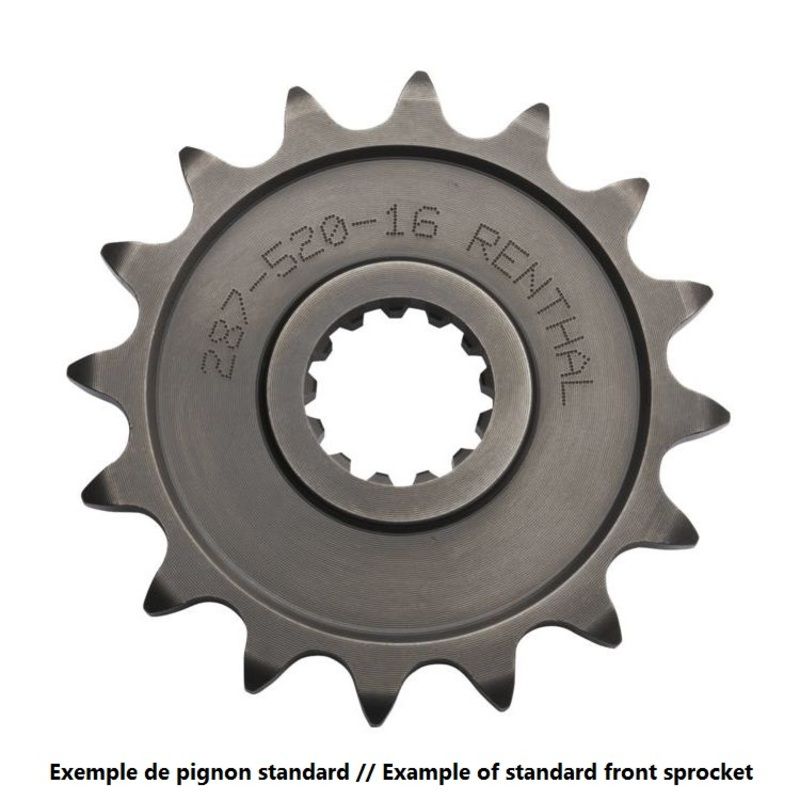 Pignon RENTHAL acier standard - 520 Pignon RENTHAL acier standard - 520