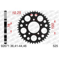 Kit chaîne AFAM 520XMR3 14/44-116 - couronne standard