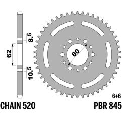 Couronne PBR acier standard - 520