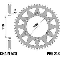 Couronne PBR acier standard - 520