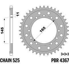Couronne PBR acier standard - 525